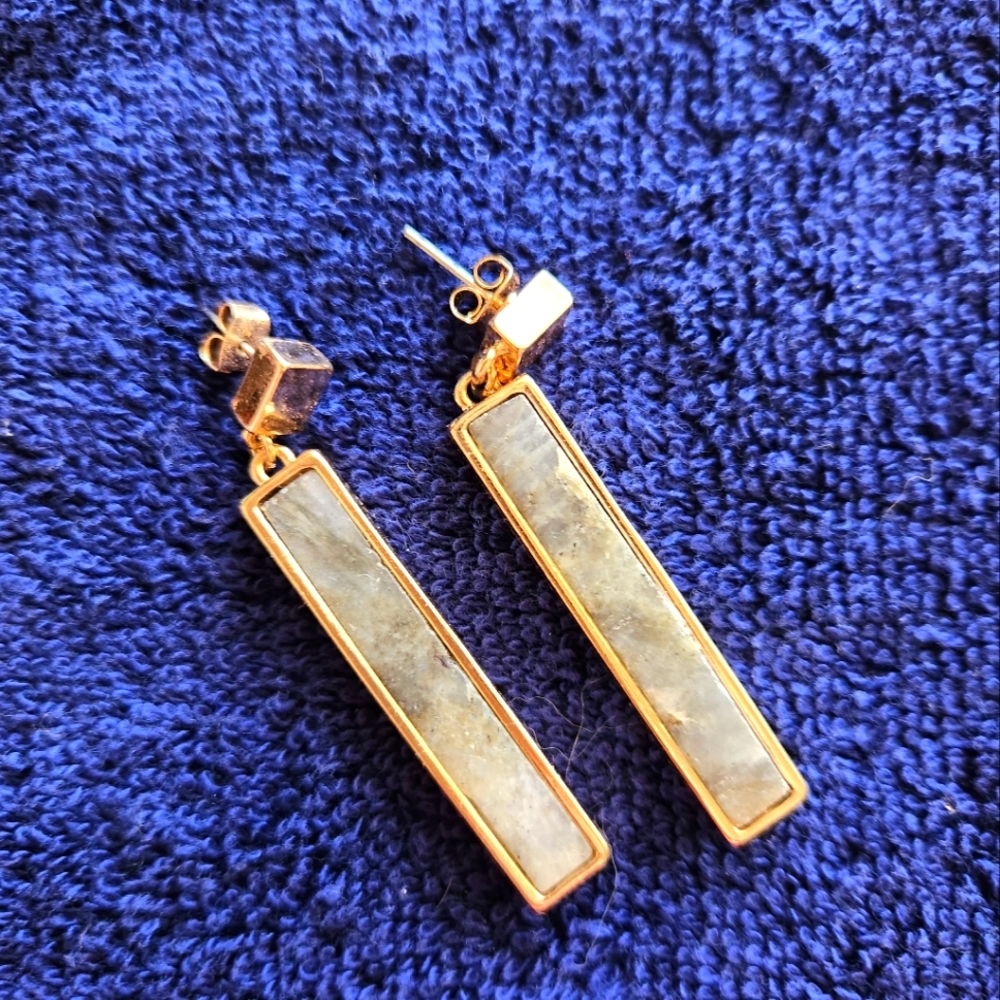 Banana Republic Gold and Grey Earrings